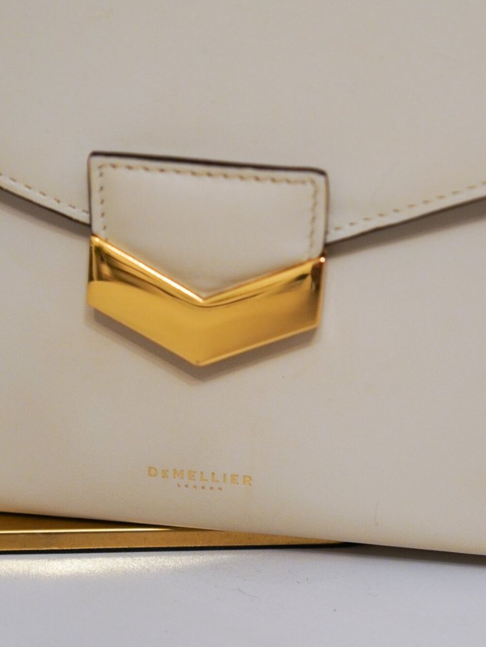 DEMELLIER MIDI LONDON IN OFF WHITE SMOOTH LEATHER (like new) - Picture 3 of 13